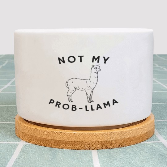 not my prob-llama Plant Pots