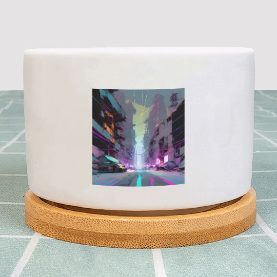 Modern Gothic AI PRINT Plant Pots