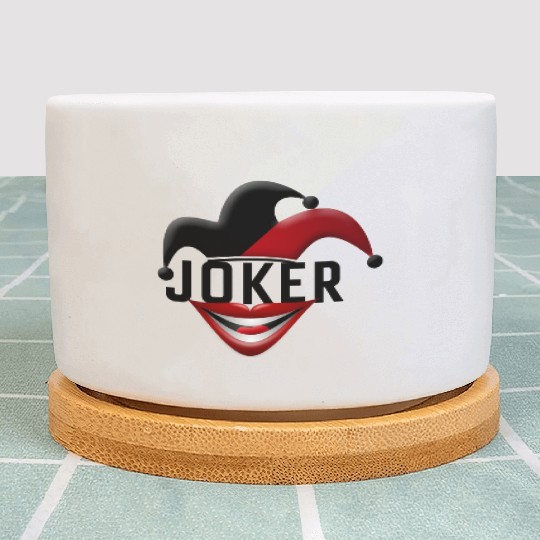 Joker in Red and Black Plant Pots