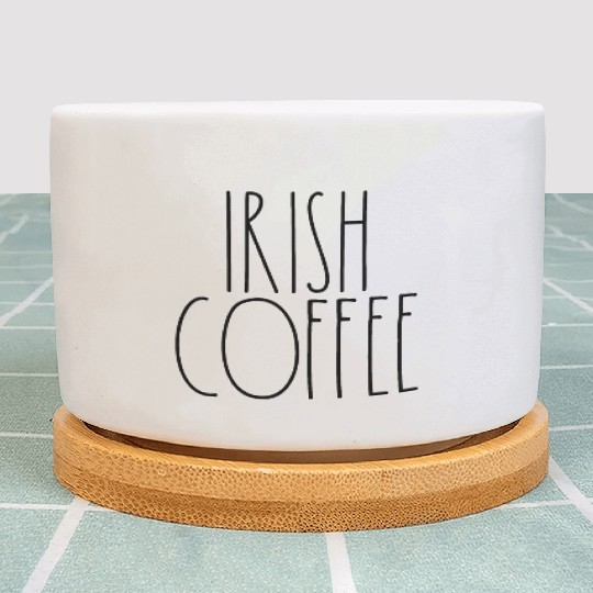 Irish Coffee Rae Dunn Inspired Minimalist Decor Plant Pots