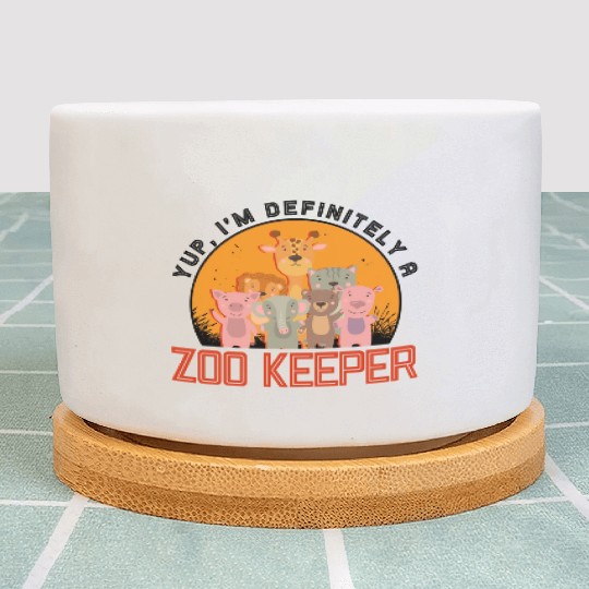 Zookeeper Wildlife Zookeeping Nature Zoo Animal Plant Pots