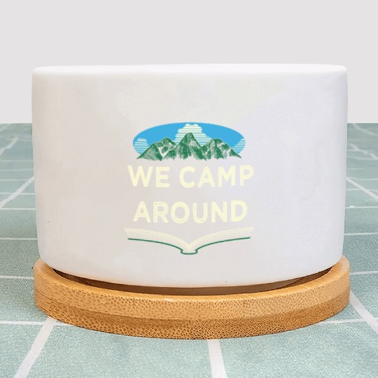 We Camp Around Summer Camping Tropical Camper Hiki Plant Pots