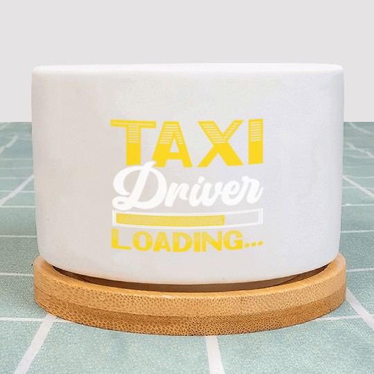Taxi Driver Loading Taxicab Cab Driver Cabbie Plant Pots