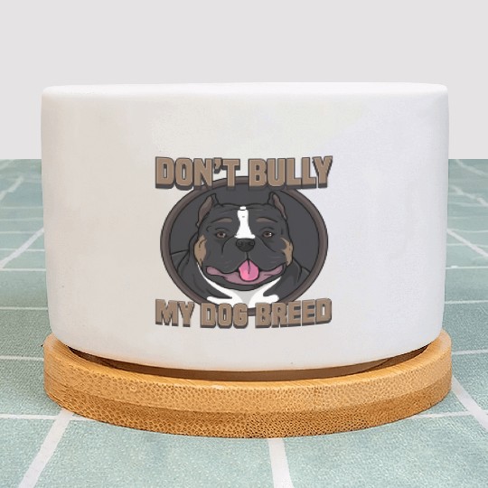 Pride Pitbull Bulldog Lover Pit Bull Awareness Dog Plant Pots