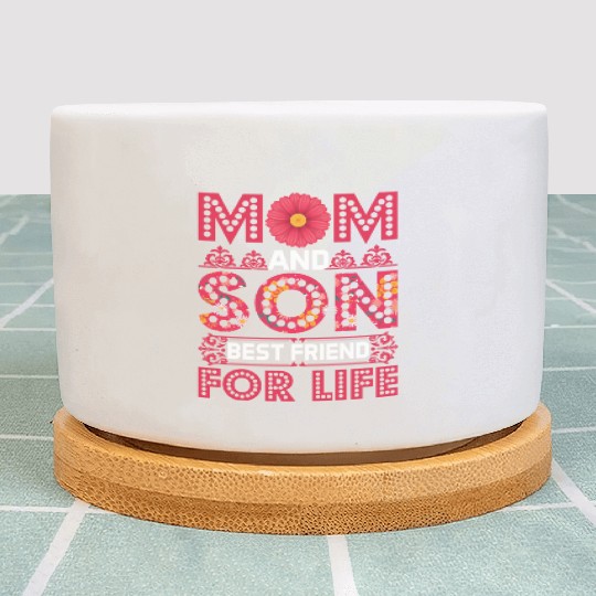 Mom And Son Plant Pots