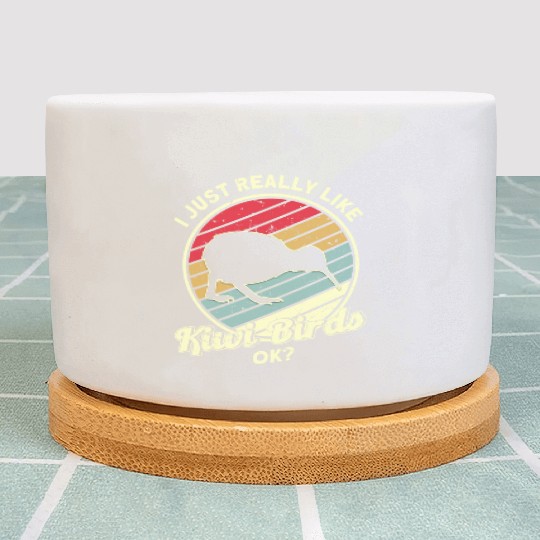 Bird Lover Endangered Species Kiwi Bird Plant Pots
