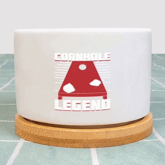 Cornhole Legend Bean Bag Toss Player Gift Plant Pots