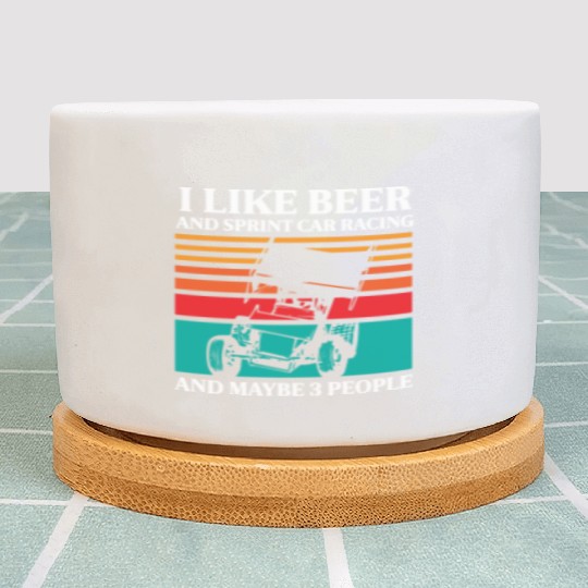 Sprint Car Racing, sprint car, dirt track racers Plant Pots