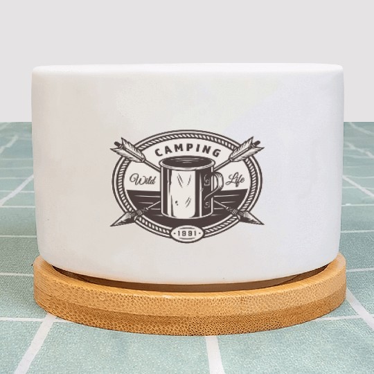 137 CAMPING WILD LIFE 1991 Plant Pots