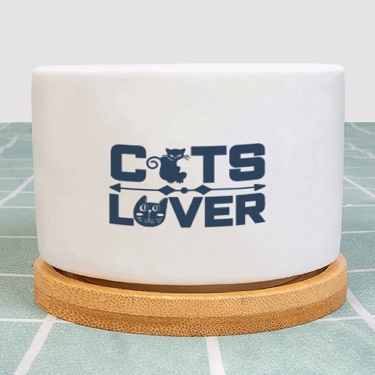 Crazy for Cats: Cute and Casual Cat Lover Top Plant Pots