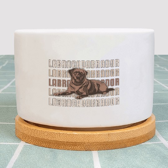 Labracadabrador Labrador Retriever Dog Lover Puppy Plant Pots