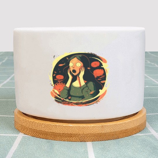 Surreal Scream Lisa Plant Pots