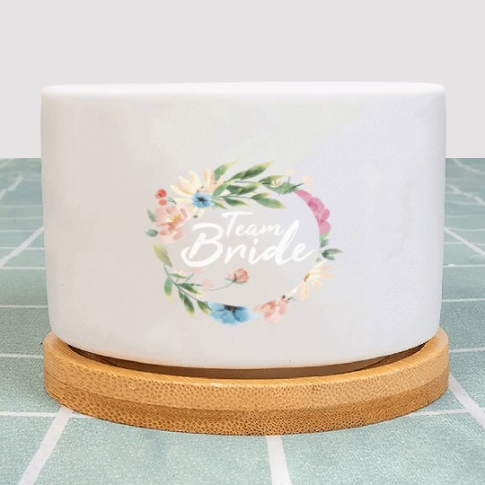 Team bride I bachelorette party Plant Pots
