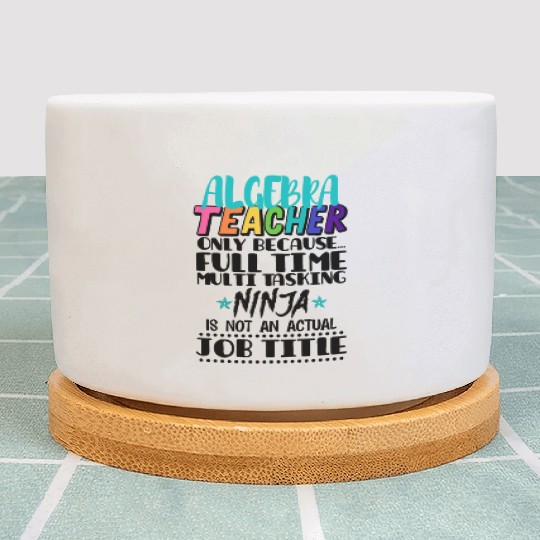 Algebra Teacher Only Because Full Time Multi Task Plant Pots