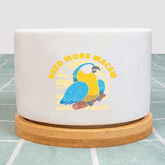 Macaw Parrot Lover Nature Zoo Animal Pet Plant Pots