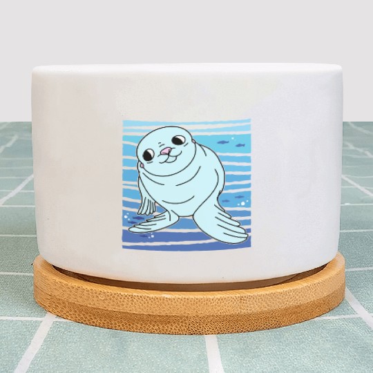 Cartoon Seals I Seal Lion I Kids Seal Plant Pots