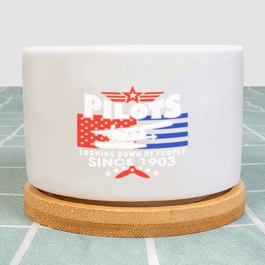 Pilots Looking Down At People SINCE 1903 Plant Pots