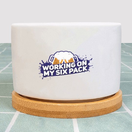 Beer Gym Six Pack Plant Pots