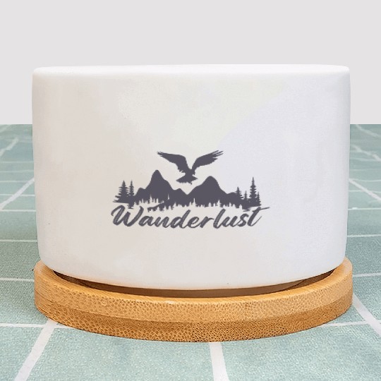 Vacation Explore Holidays World Map Wanderlust 2 Plant Pots