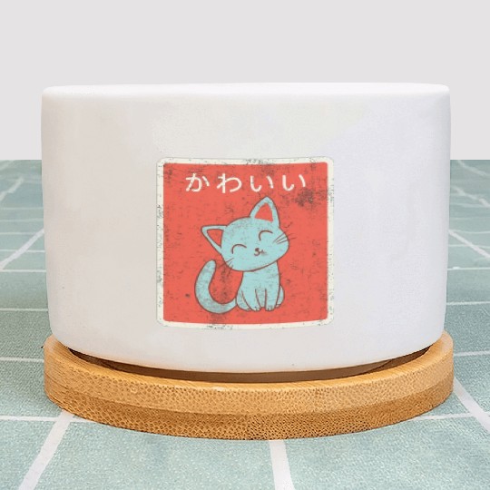 Vintage Japanese Kawaii Cat Cool Japanese Cats Plant Pots