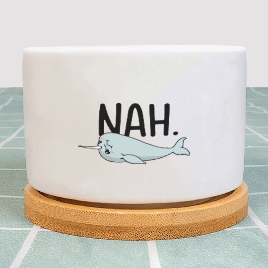 Procrastinating Narwhal Lover Aquatic Animals Plant Pots