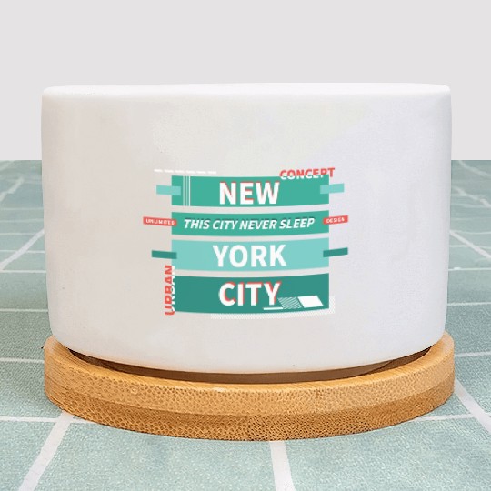 New York City Green Plant Pots