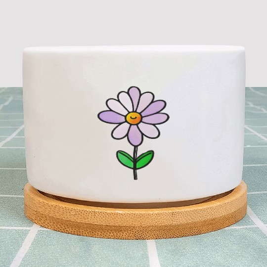 Lavender Flower Art Plant Pots
