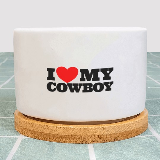 I Love My Cowboy Red Heart Cowboys Love My Cowboy Plant Pots