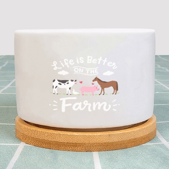 Farm Farmer Farm Animals Plant Pots