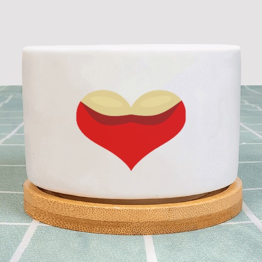 Boobies love heart Plant Pots