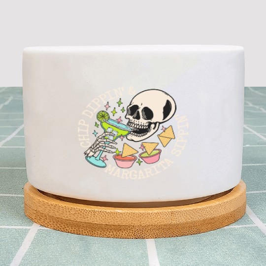 Chip Dippin' And Margarita Sippin' Plant Pots