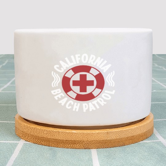 Lifeguard california beach patrol pool guard Plant Pots