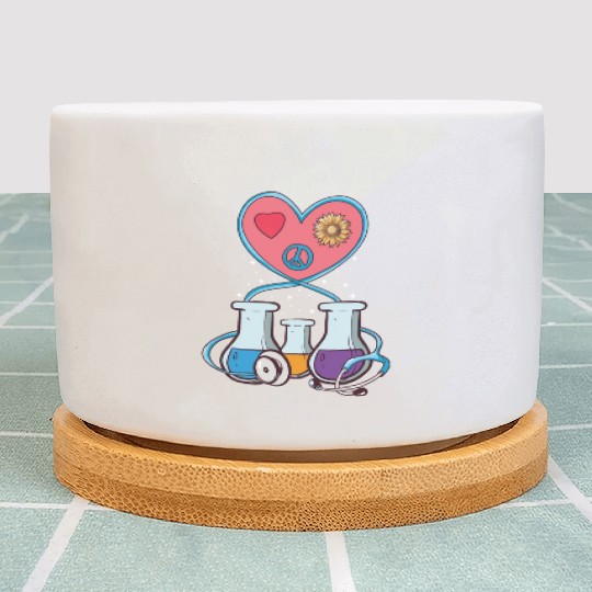 Medical Laboratory Science Heart Cartoon Plant Pots