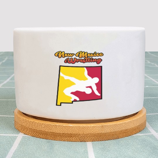 New Mexico Wrestling Plant Pots