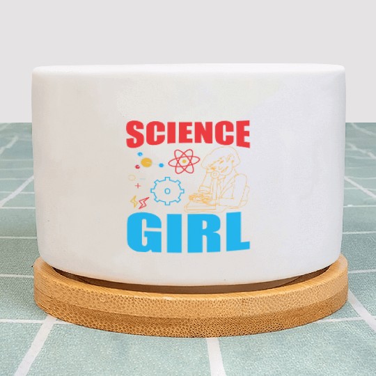Science Girl I Chemistry Plant Pots