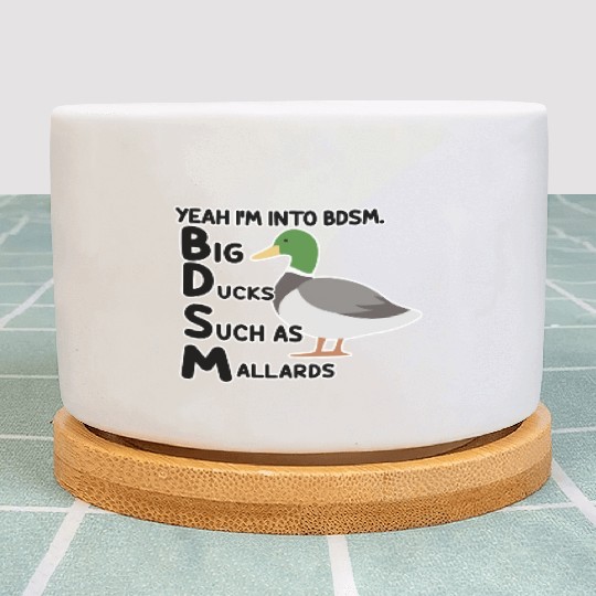 yeah i'm into bdsm big ducks such as mallards Plant Pots