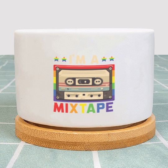 I'm A Mixtape Rainbow Pride Month LGBTQ Gay Pride Plant Pots