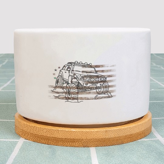 Adventure 101 FJ cruiser Camo US Flag 4wd Overland Plant Pots