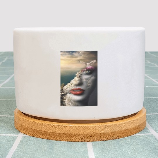 la femme et le nature Plant Pots