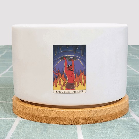 Tarot Devils Press Fitness Gym Bodybuilding Plant Pots