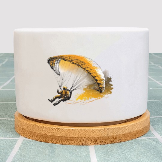 cool paraglider in action Plant Pots