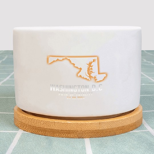 Washington DC Path Of Totality 4.8.24 EclipseWashi Plant Pots