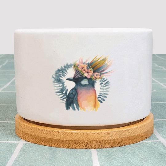 Cute Bird Of Paradise Bird Flower Crown Pet Birds Plant Pots