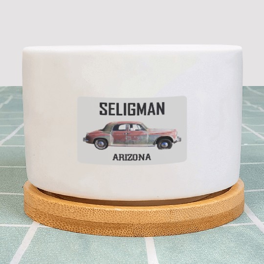 Old car city of Seligman in Arizonna, US Route 66 Plant Pots