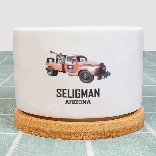 Old car city of Seligman in Arizonna, US Route 66 Plant Pots