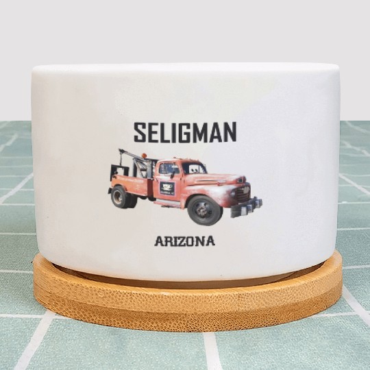 Old car city of Seligman in Arizonna, US Route 66 Plant Pots