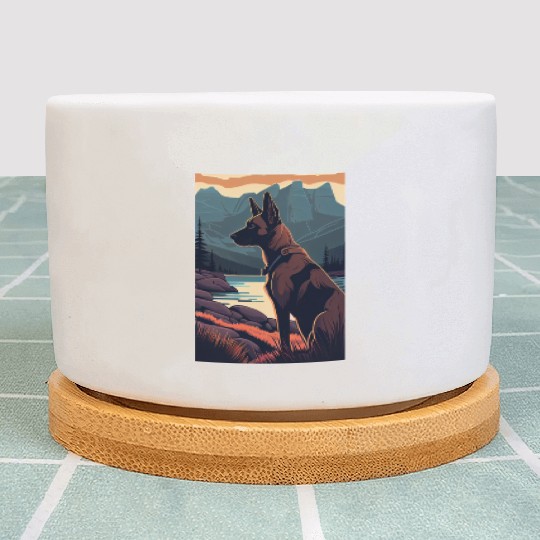 Belgian Malinois Nature Plant Pots