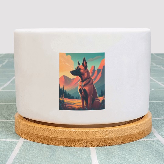 Belgian Malinois Nature Plant Pots