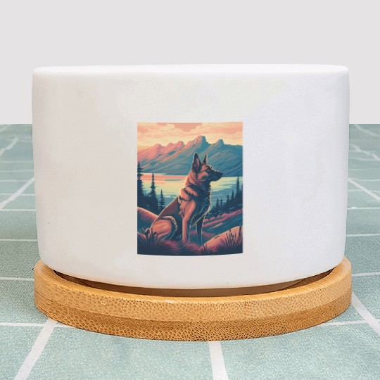 Belgian Malinois Nature Plant Pots