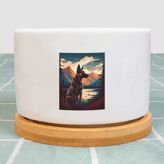 Belgian Malinois Nature Plant Pots